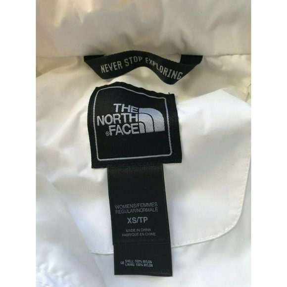 The North Face White Long Trench Coat Rain Jacket XS, Long, Detachable Hood - Picture 7 of 15